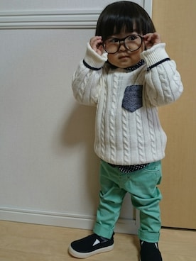 *yume*さん（キッズ・80cm）の冬コーディネート