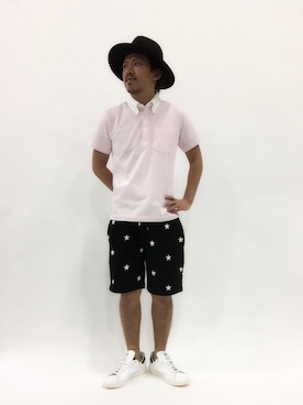 「BASECONTROL（ベースコントロール）のアイテム（トップス）」を使った、B-chanさん（メンズ・168cm）の春コーディネート