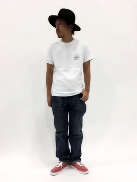 「CHAPTER WORLD PREMIUM（チャプターワールドプレミアム）のアイテム（シューズ）」を使った、B-chanさん（メンズ・168cm）の春コーディネート