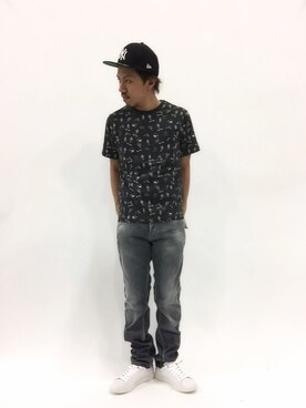 「CHAPTER WORLD select （チャプターワールドセレクト）のアイテム（帽子）」を使った、B-chanさん（メンズ・168cm）の春コーディネート