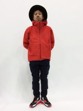 「Kinetics（キネティクス）のアイテム（パンツ）」を使った、B-chanさん（メンズ・168cm）の春コーディネート