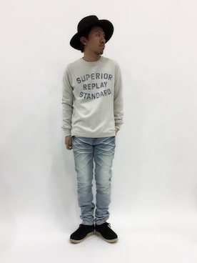 「A BATHING APE（アベイシングエイプ）のアイテム（ブーツ）」を使った、B-chanさん（メンズ・168cm）の春コーディネート