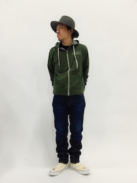 「グレーハット」｜B-chanさん（メンズ・168cm）の春コーディネート