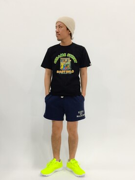 「スウェットショーツ」｜B-chanさん（メンズ・168cm）の春コーディネート