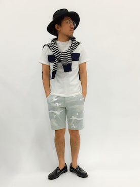 「BEAMS PLUS（ビームスプラス）のアイテム（Tシャツ/カットソー）」を使った、B-chanさん（メンズ・168cm）の春コーディネート