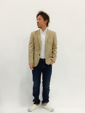 「Journal Standard TRISECT（トライセクト）のアイテム（その他アウター）」を使った、B-chanさん（メンズ・168cm）の春コーディネート