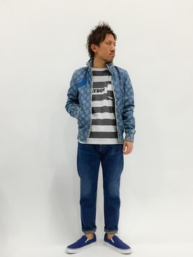 「G-STAR RAW（ジースターロゥ）のアイテム（ブルゾン）」を使った、B-chanさん（メンズ・168cm）の春コーディネート
