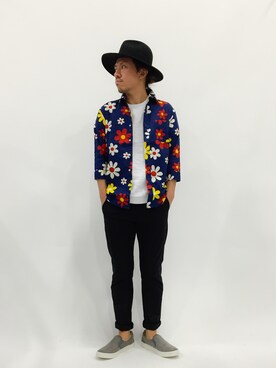 「STUDIOUS（ステュディオス）のアイテム（チノパンツ）」を使った、B-chanさん（メンズ・168cm）の春コーディネート