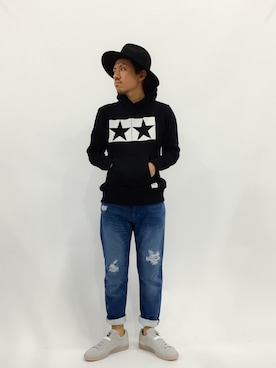 「JUN WATANABE（ジュンワタナベ）のアイテム」を使った、B-chanさん（メンズ・168cm）の春コーディネート