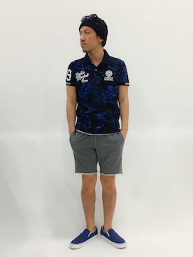 「スウェットショーツ」｜B-chanさん（メンズ・168cm）の春コーディネート