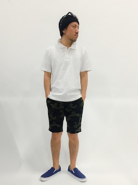 「wjk（ダヴルジェイケイ）のアイテム（パンツ）」を使った、B-chanさん（メンズ・168cm）の春コーディネート