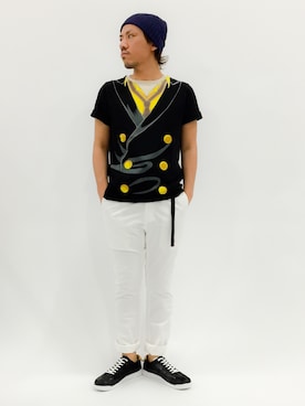 「ability（アビリティ）のアイテム（シューズ）」を使った、B-chanさん（メンズ・168cm）の夏コーディネート