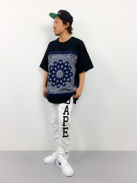「CHAPTER WORLD PREMIUM（チャプターワールドプレミアム）のアイテム（シューズ）」を使った、B-chanさん（メンズ・168cm）の夏コーディネート