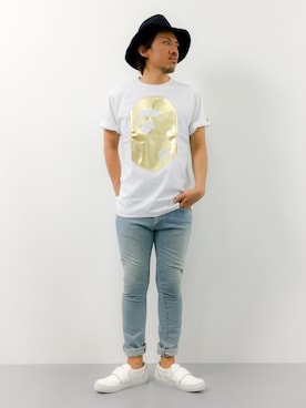 「L.H.P（エルエイチピー）のアイテム（シューズ）」を使った、B-chanさん（メンズ・168cm）の夏コーディネート