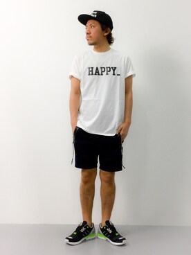 「24SURF_（トゥーフォーサーフ）のアイテム」を使った、B-chanさん（メンズ・168cm）の夏コーディネート