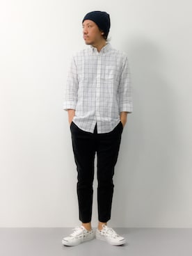 「And A（アンドエー）のアイテム（帽子）」を使った、B-chanさん（メンズ・168cm）の夏コーディネート
