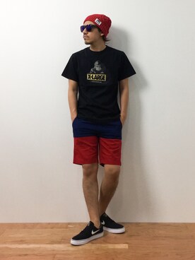 「CHAPTER WORLD select （チャプターワールドセレクト）のアイテム（帽子）」を使った、B-chanさん（メンズ・168cm）の夏コーディネート