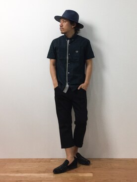 「Education from Youngmachines（エデュケーションフロムヤングマシーン）のアイテム」を使った、B-chanさん（メンズ・168cm）の夏コーディネート