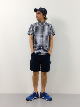 「GOHEMP（ゴーヘンプ）のアイテム（キャップ）」を使った、B-chanさん（メンズ・168cm）の夏コーディネート