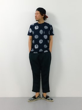 「SHIPS JET BLUE（シップスジェットブルー）のアイテム（その他シューズ）」を使った、B-chanさん（メンズ・168cm）の夏コーディネート