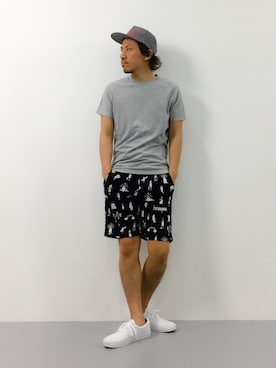 「VANS（バンズ）のアイテム（その他シューズ）」を使った、B-chanさん（メンズ・168cm）の夏コーディネート