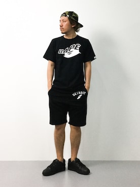 「DC SHOES（ディーシーシューズ）のアイテム」を使った、B-chanさん（メンズ・168cm）の夏コーディネート