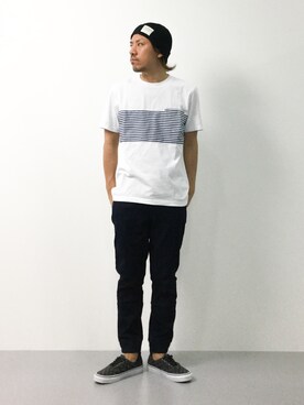 「CHAPTER WORLD select （チャプターワールドセレクト）のアイテム（帽子）」を使った、B-chanさん（メンズ・168cm）の夏コーディネート