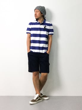 「B'2nd re'qua（ビーセカンドレクア）のアイテム」を使った、B-chanさん（メンズ・168cm）の夏コーディネート