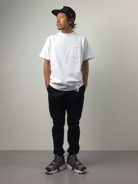 「NANO universe（ナノユニバース）のアイテム（キャップ）」を使った、B-chanさん（メンズ・168cm）の夏コーディネート