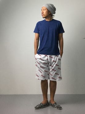 「SHELLAC（シェラック）のアイテム」を使った、B-chanさん（メンズ・168cm）の夏コーディネート