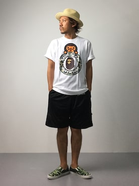 「FTC（エフティーシー）のアイテム」を使った、B-chanさん（メンズ・168cm）の夏コーディネート