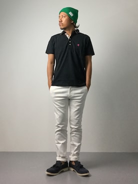「URBAN RESEARCH（アーバンリサーチ）のアイテム（ニットキャップ/ビーニー）」を使った、B-chanさん（メンズ・168cm）の夏コーディネート