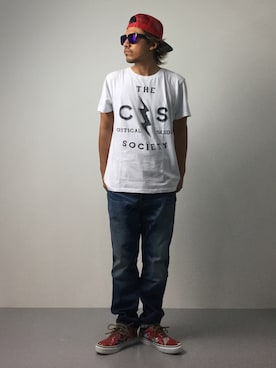「Sperry Top-Sider（スペリートップサイダー）のアイテム」を使った、B-chanさん（メンズ・168cm）の夏コーディネート