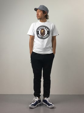 「RED KAP（レッドキャップ）のアイテム（帽子）」を使った、B-chanさん（メンズ・168cm）の夏コーディネート
