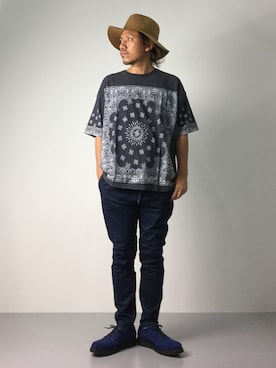 B-chanさんの「DETAILS/ツバ広フェルトHAT」を使ったコーディネート