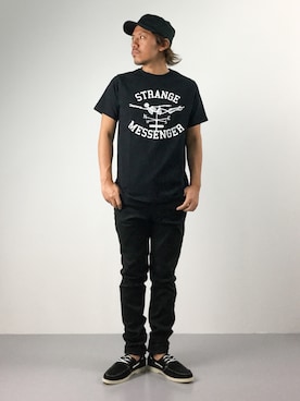 「KANGOL（カンゴール）のアイテム（キャップ）」を使った、B-chanさん（メンズ・168cm）の夏コーディネート