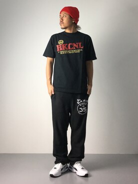 「BEN DAVIS/PROJECT LINE（ベンデイビスプロジェクトライン）のアイテム」を使った、B-chanさん（メンズ・168cm）の夏コーディネート