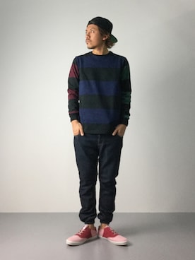 「HAMNETT（ハムネット）のアイテム」を使った、B-chanさん（メンズ・168cm）の夏コーディネート