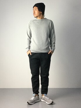 「SHIPS JET BLUE（シップスジェットブルー）のアイテム（ニットキャップ/ビーニー）」を使った、B-chanさん（メンズ・168cm）の秋コーディネート