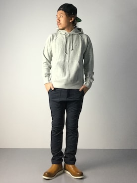 「INHABITANT（インハビタント）のアイテム」を使った、B-chanさん（メンズ・168cm）の秋コーディネート