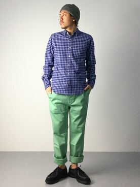 「JOURNAL STANDARD relume（ジャーナルスタンダード　レリューム）のアイテム（ニットキャップ/ビーニー）」を使った、B-chanさん（メンズ・168cm）の秋コーディネート