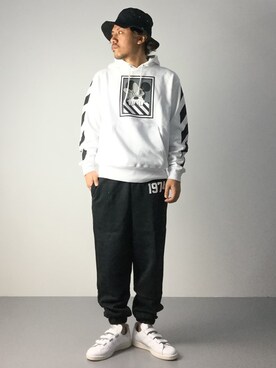 「C-PLUS HEAD WEAR（シープラスヘッドウェアー）のアイテム（帽子）」を使った、B-chanさん（メンズ・168cm）の秋コーディネート