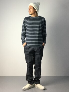 「HAMNETT（ハムネット）のアイテム」を使った、B-chanさん（メンズ・168cm）の秋コーディネート