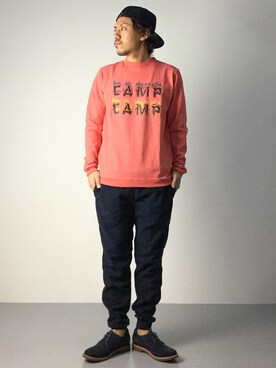「Steven Alan（スティーブンアラン）のアイテム（キャップ）」を使った、B-chanさん（メンズ・168cm）の秋コーディネート
