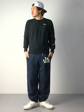 「CHAPTER WORLD select （チャプターワールドセレクト）のアイテム（帽子）」を使った、B-chanさん（メンズ・168cm）の秋コーディネート