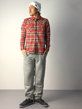 「URBAN RESEARCH（アーバンリサーチ）のアイテム（スニーカー）」を使った、B-chanさん（メンズ・168cm）の秋コーディネート