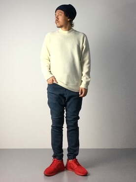 「AIGLE（エーグル）のアイテム（帽子）」を使った、B-chanさん（メンズ・168cm）の秋コーディネート