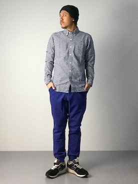 「SHIPS JET BLUE（シップスジェットブルー）のアイテム（キャップ）」を使った、B-chanさん（メンズ・168cm）の秋コーディネート
