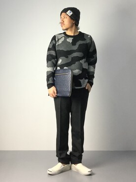 「L.E.D.BITES（エルイーディーバイツ）のアイテム」を使った、B-chanさん（メンズ・168cm）の秋コーディネート