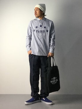 「URBAN RESEARCH（アーバンリサーチ）のアイテム（ニットキャップ/ビーニー）」を使った、B-chanさん（メンズ・168cm）の秋コーディネート